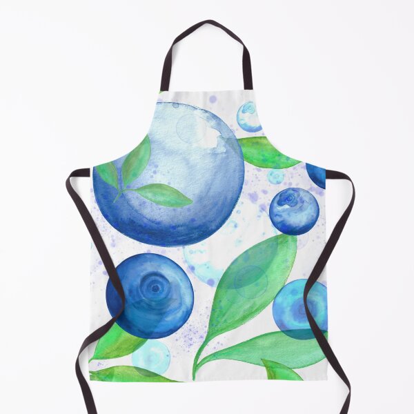 Item preview, Blueberries fruit and leaves Abstract- watercolor art - trending designed and sold by August-E.