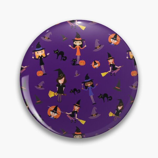 Item preview, Cute Witch Pattern - Purple designed and sold by aliveinmiddle.