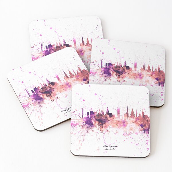 Item preview, Glasgow Scotland Skyline designed and sold by ArtPrints.