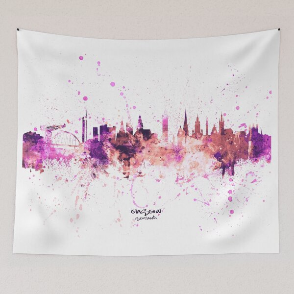 Artikelvorschau, Glasgow Scotland Skyline entworfen und verkauft von ArtPrints.