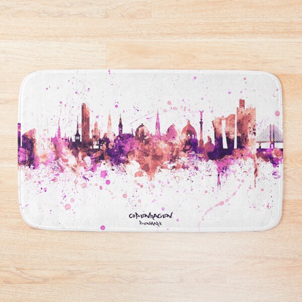 Item preview, Copenhagen Denmark Skyline designed and sold by ArtPrints.