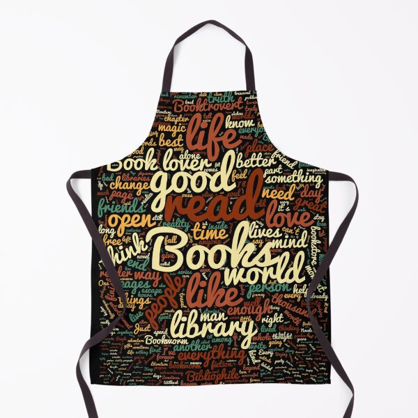 Item preview, Book lovers' wordcloud designed and sold by NerdySherds.