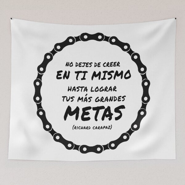 Item preview, NO DEJES DE CREER EN TI MISMO HASTA LOGRAR TUS MÁS GRANDES METAS (RICHARD CARAPAZ) designed and sold by solaenbici.