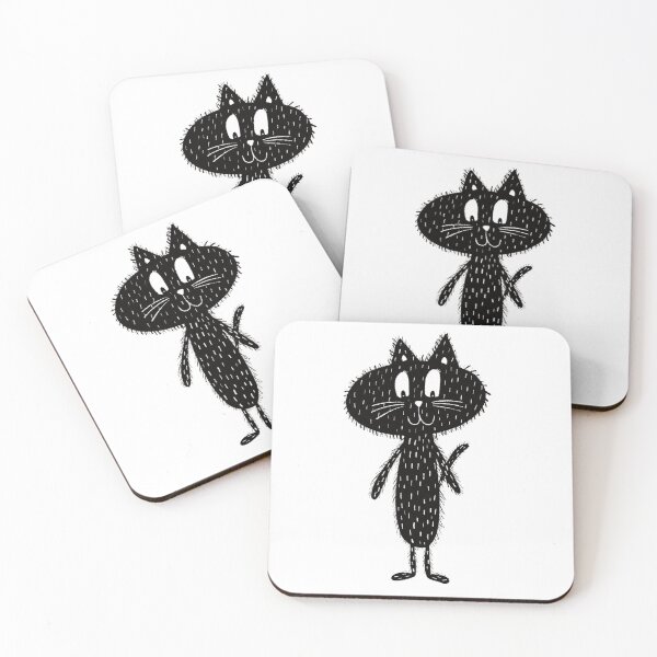 Item preview, Black and white cat nr7 designed and sold by KateCrafts.