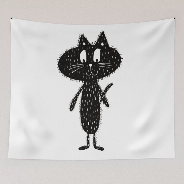 Item preview, Black and white cat nr7 designed and sold by KateCrafts.