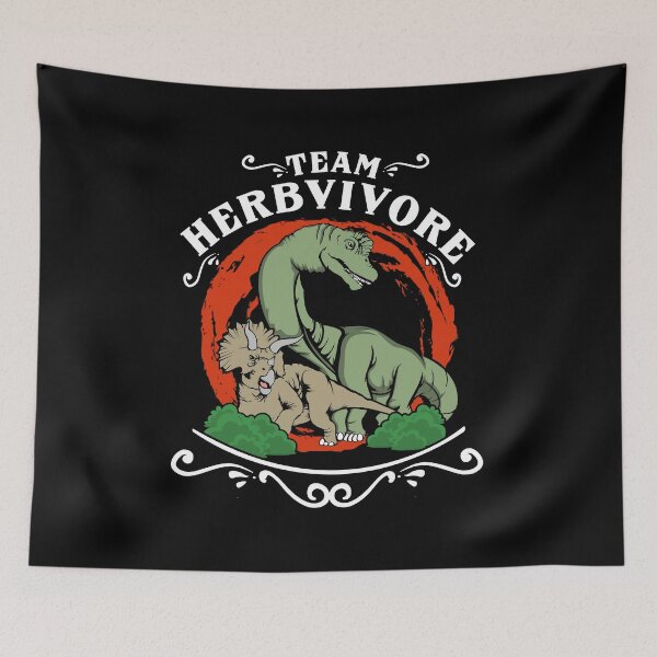 Item preview, Team Herbivore - Dinosaur Dino vegan vegetarian Footsteps designed and sold by NeXore.