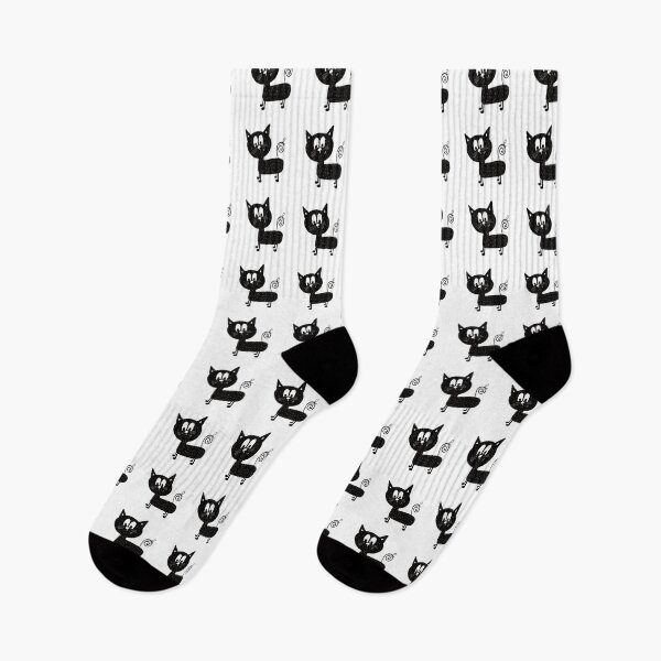 Item preview, Black and white cat nr9 designed and sold by KateCrafts.