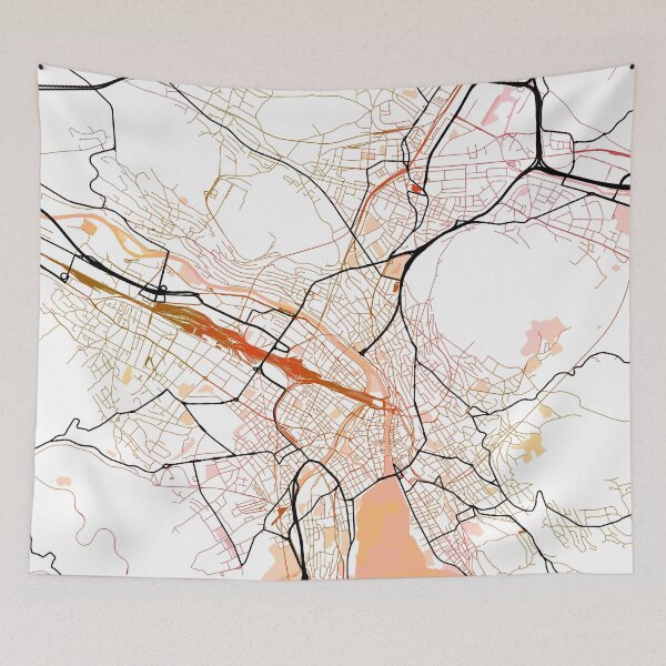 Item preview, Zurich Switzerland Street Map Color designed and sold by IvonDesign.