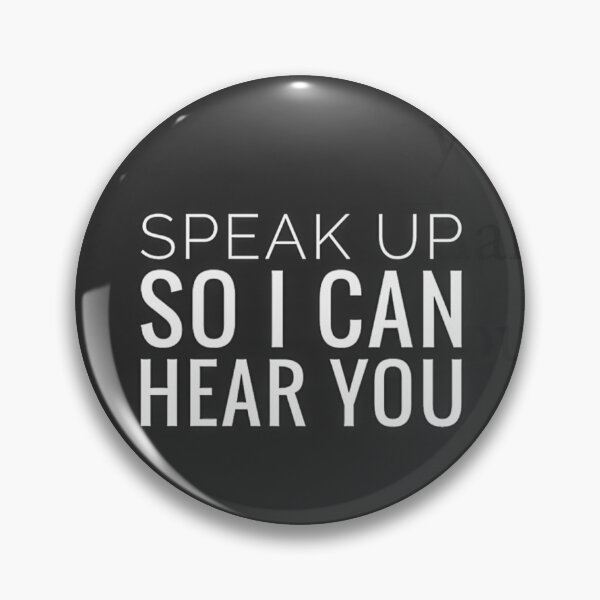 Item preview, Black and white Speak Up so I can hear you Disability Visibility Reusable Face Mask  by Jenny Meehan  designed and sold by Jenny Meehan Art Prints and Patterns  .