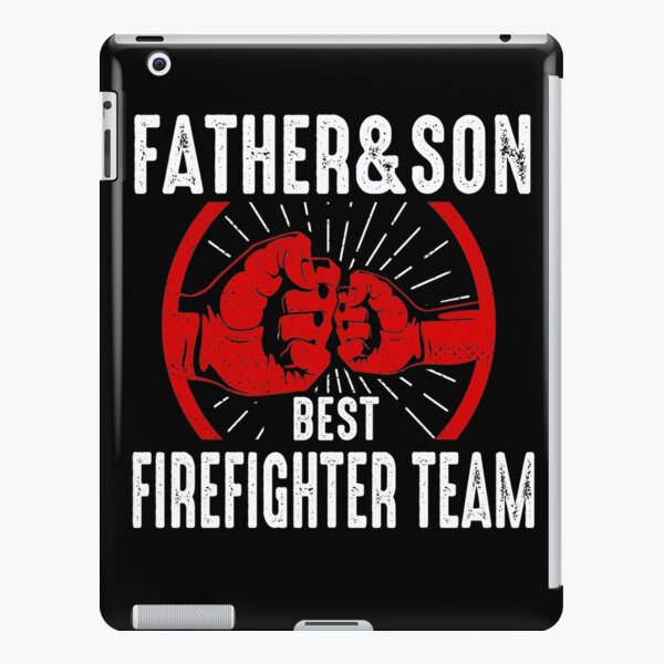 Father and Son Firefighter Team Fireman Dad iPad Snap Case