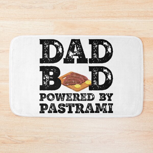 Item preview, Dad Bod Powered By Pastrami Father Figure Gifts Idea with Funny Graphic for Food Lovers designed and sold by Orange Pieces.
