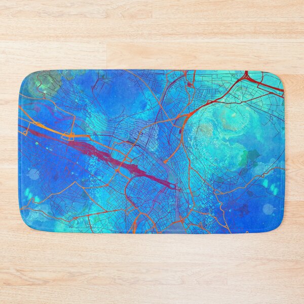 Item preview, Zurich Switzerland Street Map Blue Lagoon designed and sold by IvonDesign.