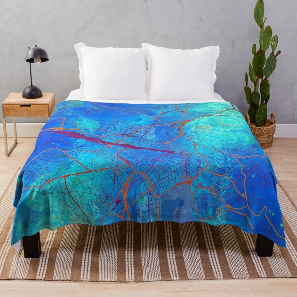Item preview, Zúrich Suiza Callejero Blue Lagoon designed and sold by IvonDesign.
