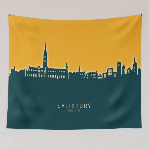 Item preview, Salisbury England Skyline designed and sold by ArtPrints.