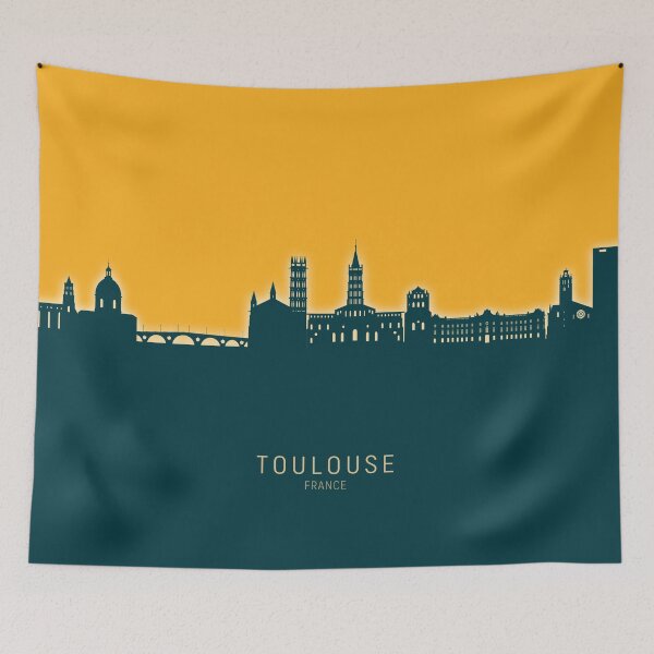 Item preview, Toulouse France Skyline designed and sold by ArtPrints.