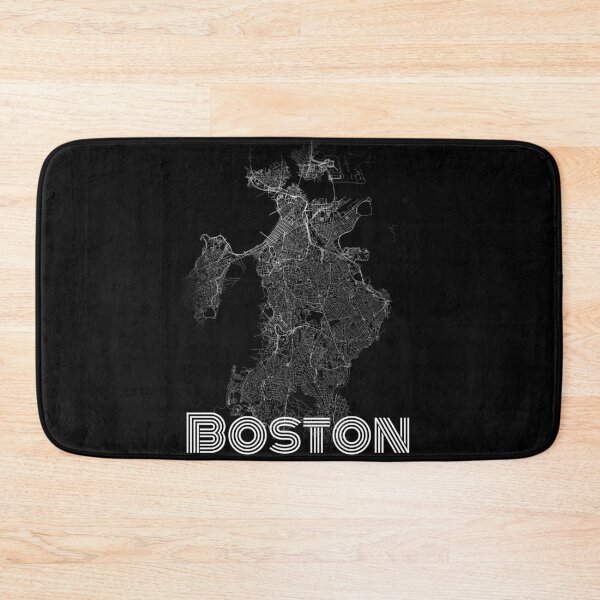 Item preview, boston city road map black and white artistic simple  designed and sold by rashadat.