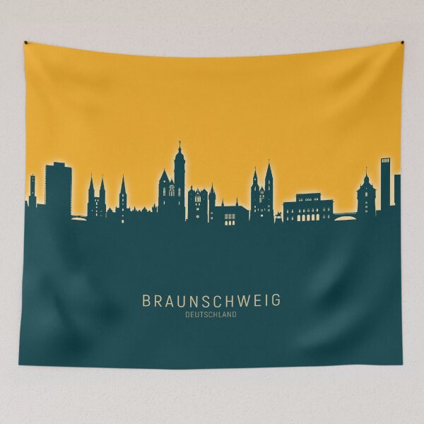 Item preview, Braunschweig Germany Skyline designed and sold by ArtPrints.