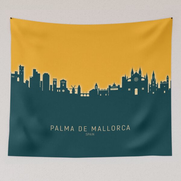 Item preview, Palma de Mallorca Spain Skyline designed and sold by ArtPrints.