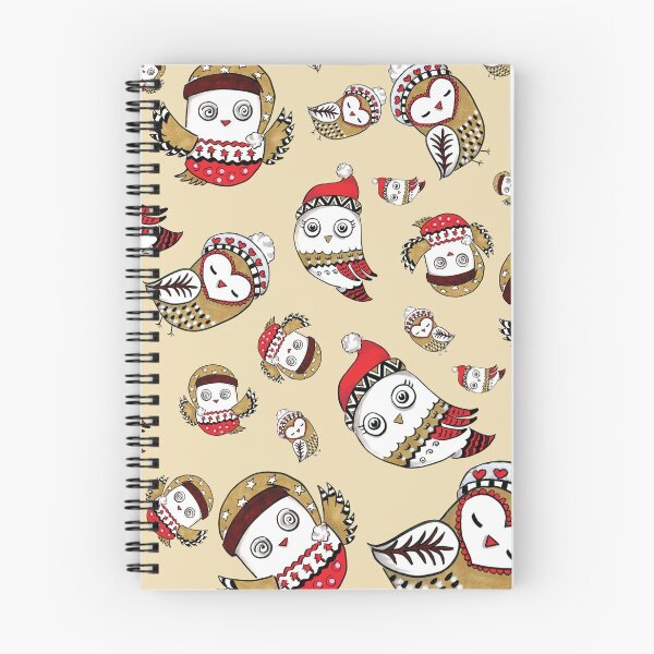 Item preview, Christmas owls, Digital illustration designed and sold by Akatamakata.
