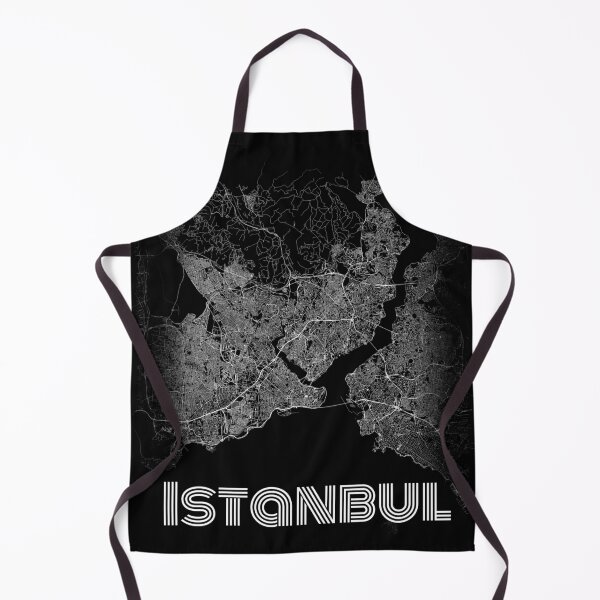 Item preview, istanbul city road map black and white artistic simple designed and sold by rashadat.