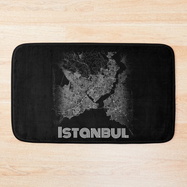 Item preview, istanbul city road map black and white artistic simple  designed and sold by rashadat.