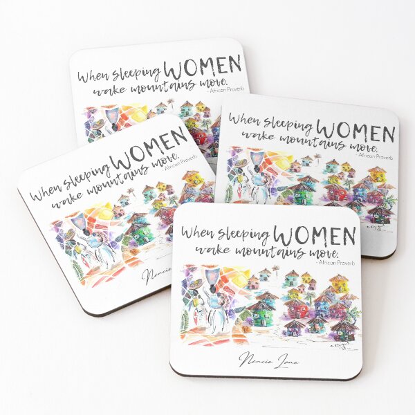 Item preview, When sleeping women wake mountains move designed and sold by Nancie-Lane.