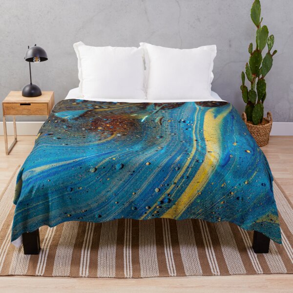 Item preview, Blue bohemian pastel abstract- bestseller- mugs, pillows, masks, t shirts designed and sold by August-E.
