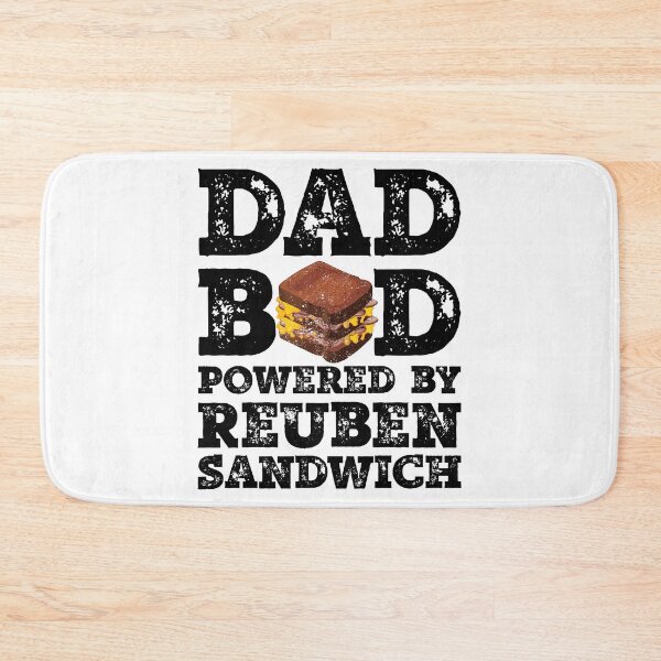 Item preview, Dad Bod Powered By Reuben sandwich Father Figure Gifts Idea with Funny Graphic for Food Lovers designed and sold by Orange Pieces.