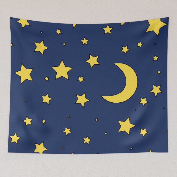 Item preview, a galaxy full of stars and the moon designed and sold by Margje.