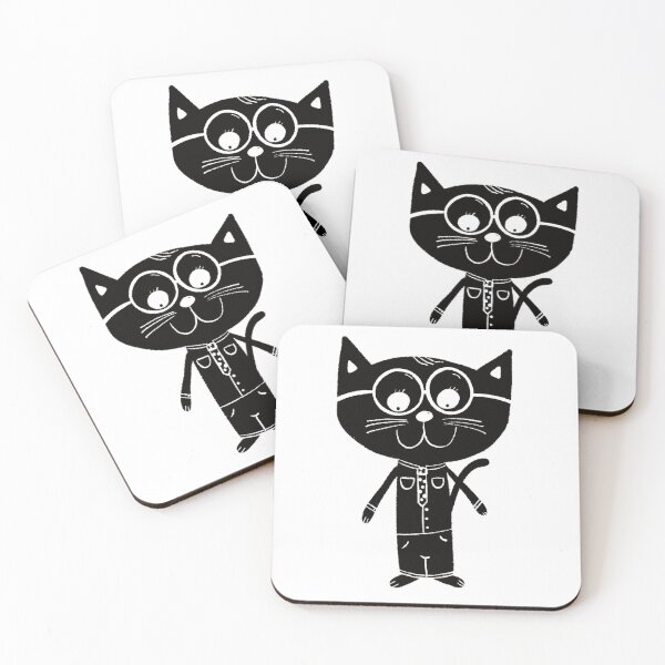 Item preview, Black and white cat nr10 designed and sold by KateCrafts.