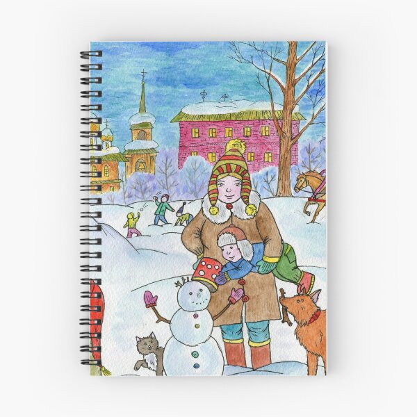 Item preview,  Mom and children on a winter walk. designed and sold by Yovin11.