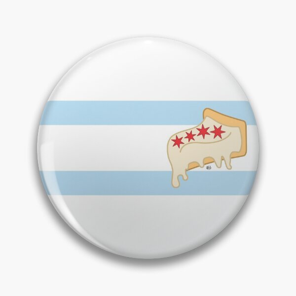 Item preview, Deep Dish Pizza Chicago Flag - Horizontal designed and sold by chaszmathieu.