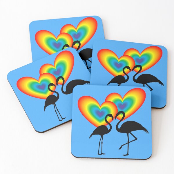Item preview, A pair of loving flamingos designed and sold by helenkaiy.