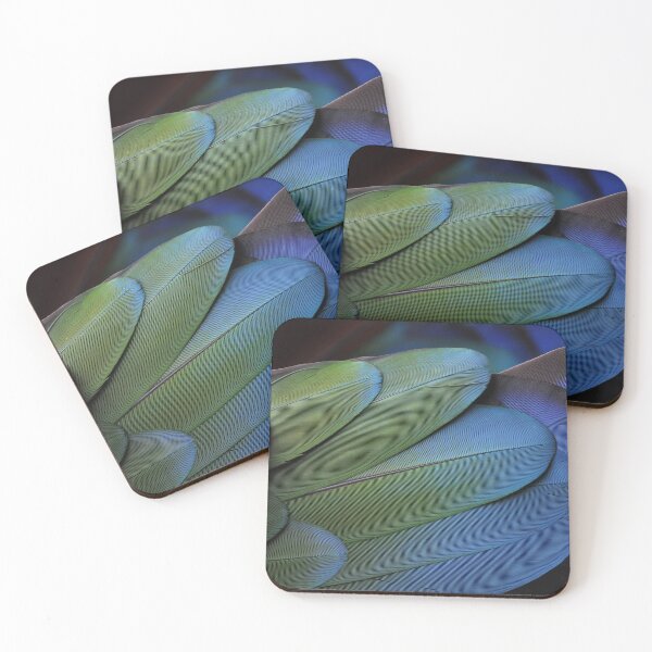 Item preview, Divine Bluebird Feathers - bestseller- mugs, pillows, masks, t shirts designed and sold by August-E.