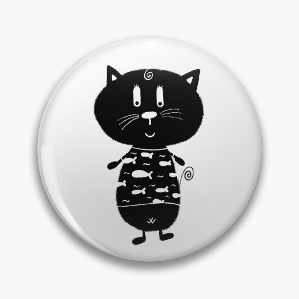 Item preview, Black and white cat nr11 designed and sold by KateCrafts.