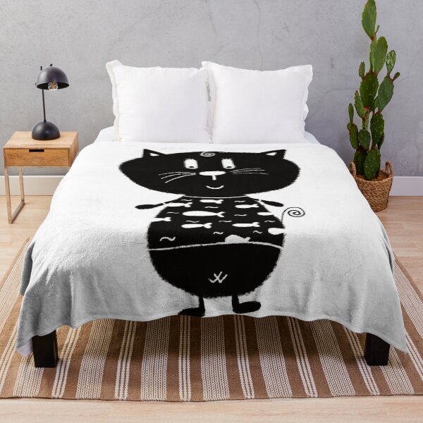 Item preview, Black and white cat nr11 designed and sold by KateCrafts.