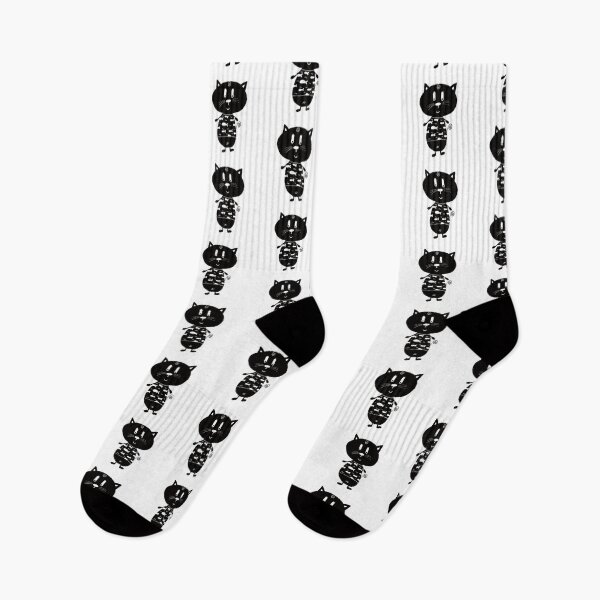 Item preview, Black and white cat nr11 designed and sold by KateCrafts.