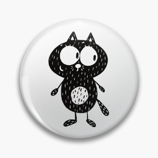 Item preview, Black and white cat nr12 designed and sold by KateCrafts.