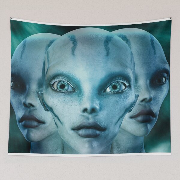 Item preview, Alien Entities Extraterrestrial Beings Creepy Eyes Astronaut Theorists  designed and sold by TopTeeShop.