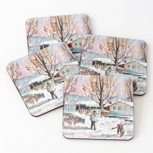 Item preview, A Man And His Dog On Lake Constance designed and sold by Goodaboom.