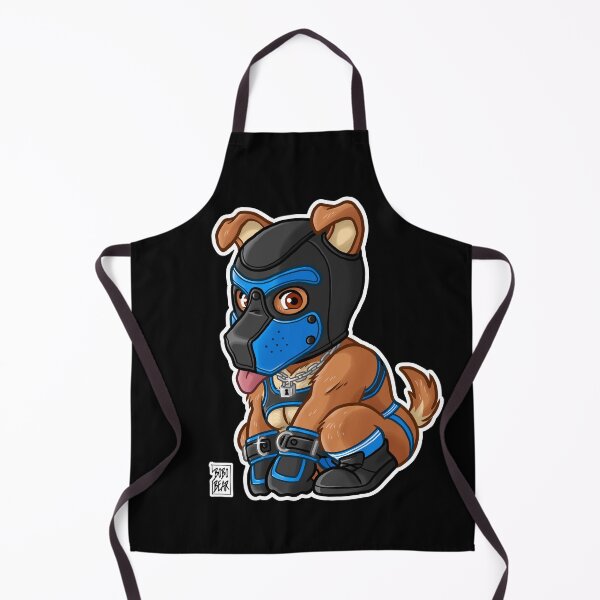 PLAYFUL PUPPY - BLUE MASK - BEARZOO SERIES Apron