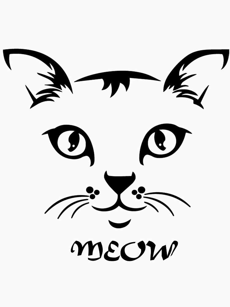 Рисунок морда кота