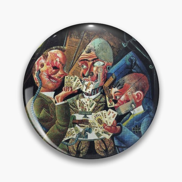 Item preview, The card Skat Players Otto Dix painting artist art lover gift t shirt designed and sold by Johannesart.