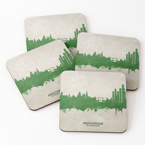 Item preview, Amsterdam The Netherlands Skyline designed and sold by ArtPrints.
