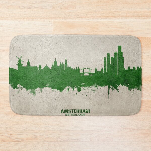 Aperçu de l'œuvre Amsterdam The Netherlands Skyline créée et vendue par ArtPrints.