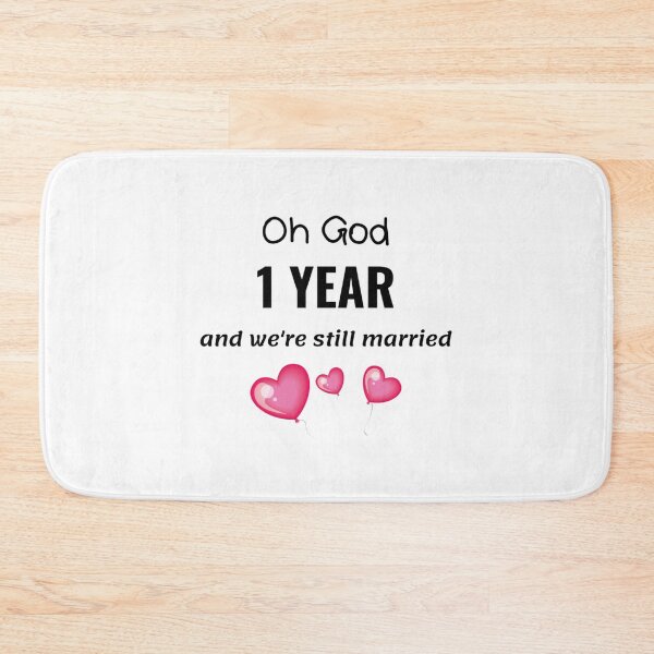 Item preview, 1st Wedding Anniversary Funny Gift for Him or Her designed and sold by TheGreekGuy.