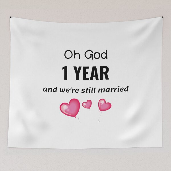 Item preview, 1st Wedding Anniversary Funny Gift for Him or Her designed and sold by TheGreekGuy.
