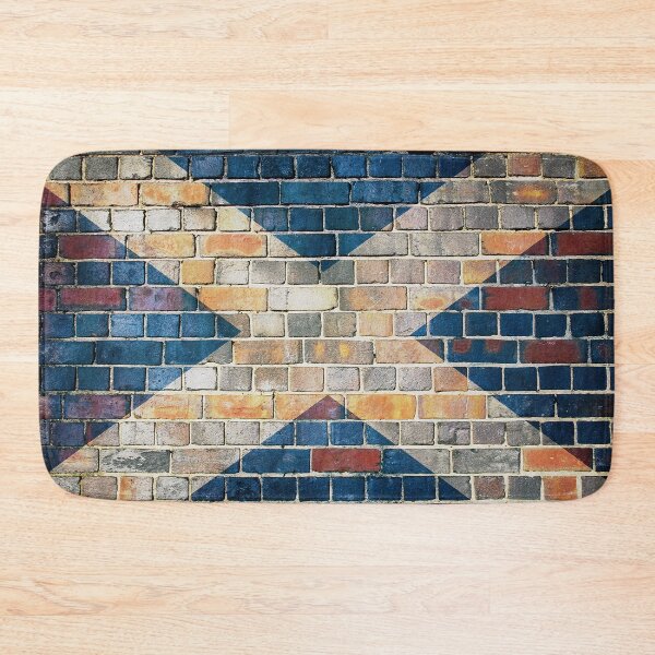 Item preview, Scotland flag on a brick wall designed and sold by steveball.