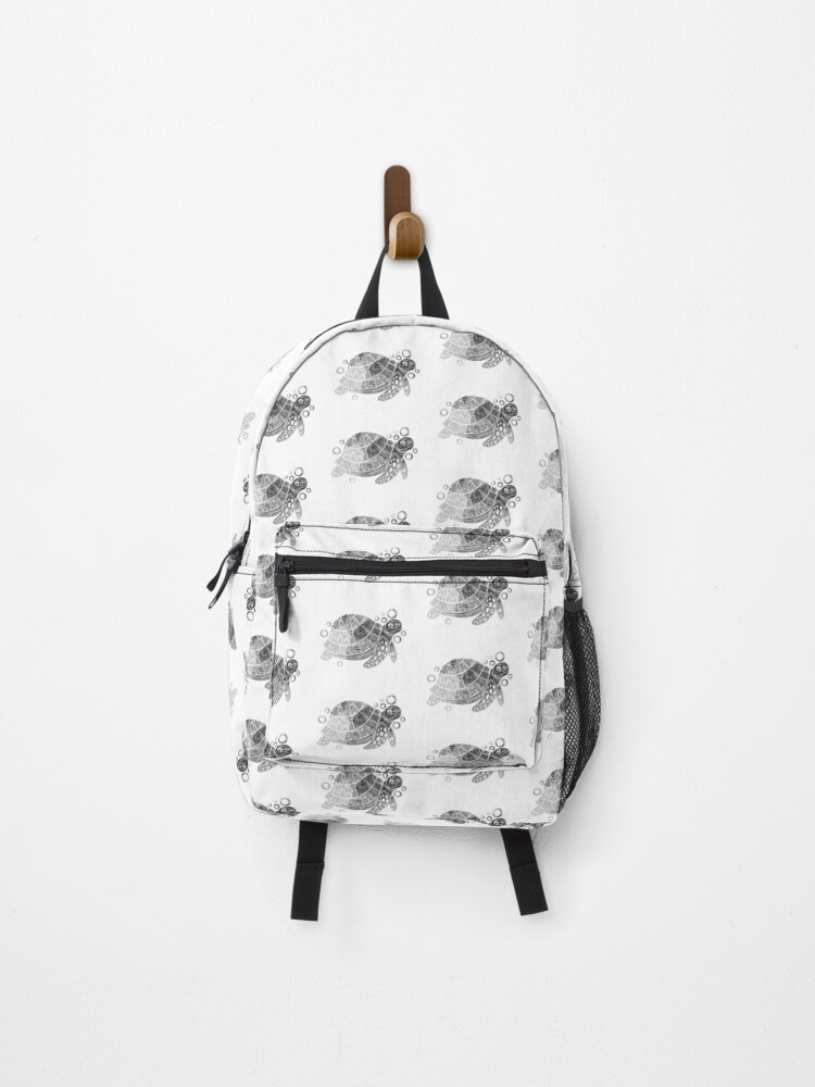 Thumbnail 1 of 3, Backpack, Turtle designed and sold by adeillustrator.