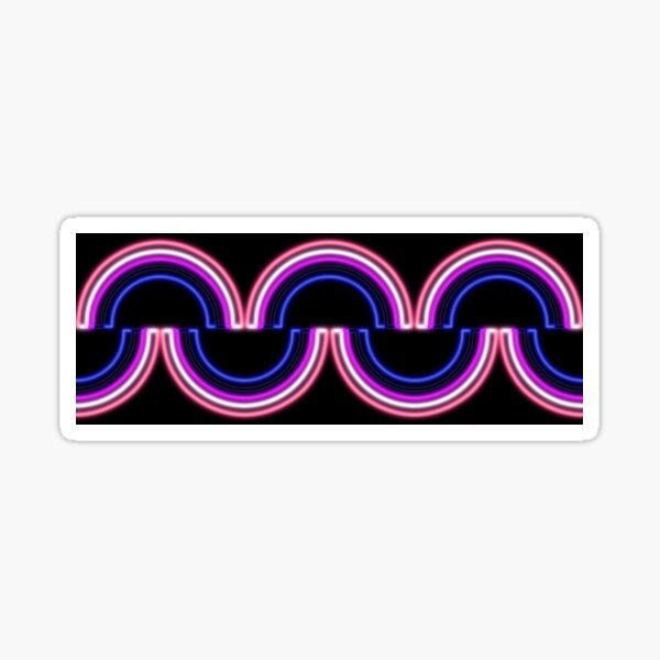 Genderfluid Neon Light Rainbow 2 Sticker For Sale By Spectresparkc Redbubble 4911